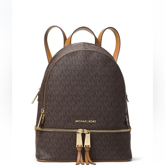 Michael Kors NWOT never used mini backpack, one size, brown - Picture 8 of 10